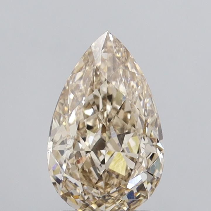 Pear Fancy Light Brown Lab-grown Diamond 1.56ct VS1 loose diamond