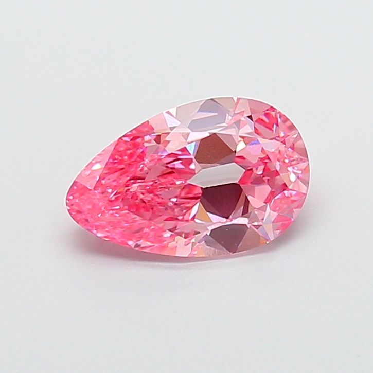 Pear Fancy Vivid Pink Lab-grown Diamond 2.06ct VVS2 loose diamond
