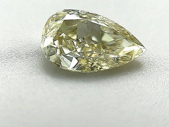 Pear Fancy Brownish Greenish Yellow Natural Diamond 1.63ct VS1 loose diamond