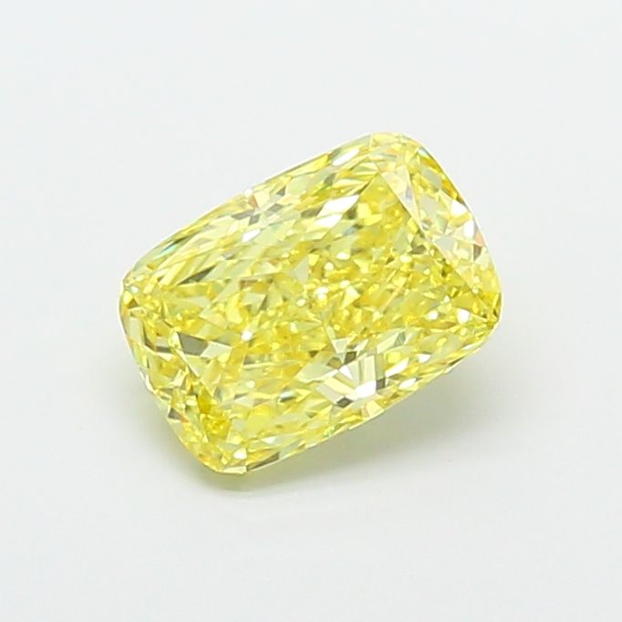 Cushion Fancy Intense Yellow Lab-grown Diamond 2.53ct VS1 loose diamond