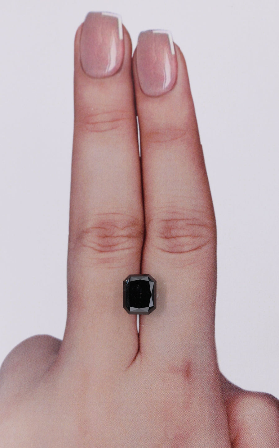Radiant Black Natural Diamond 2.9ct loose diamond