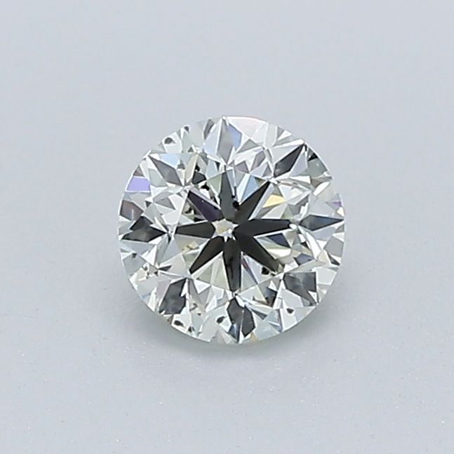Round Very Light Yellow Green Natural Diamond 0.41ct SI2 loose diamond