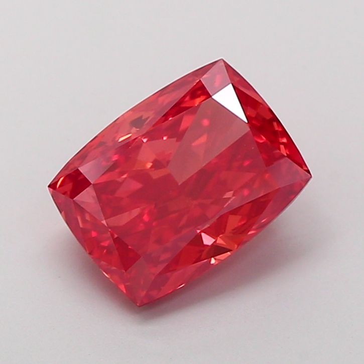 Cushion Fancy Vivid Red Lab-grown Diamond 2.52ct VS1 loose diamond