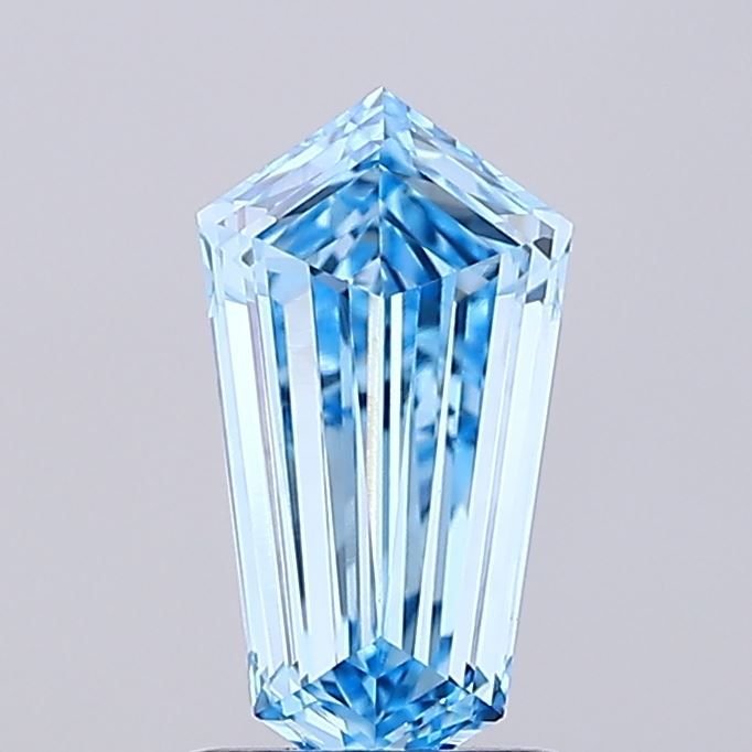 Hexagonal Fancy Vivid Blue Lab-grown Diamond 1.19ct VVS2 loose diamond