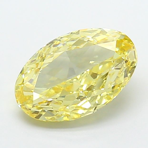 Oval Fancy Intense Yellow Lab-grown Diamond 3.51ct VVS2 loose diamond