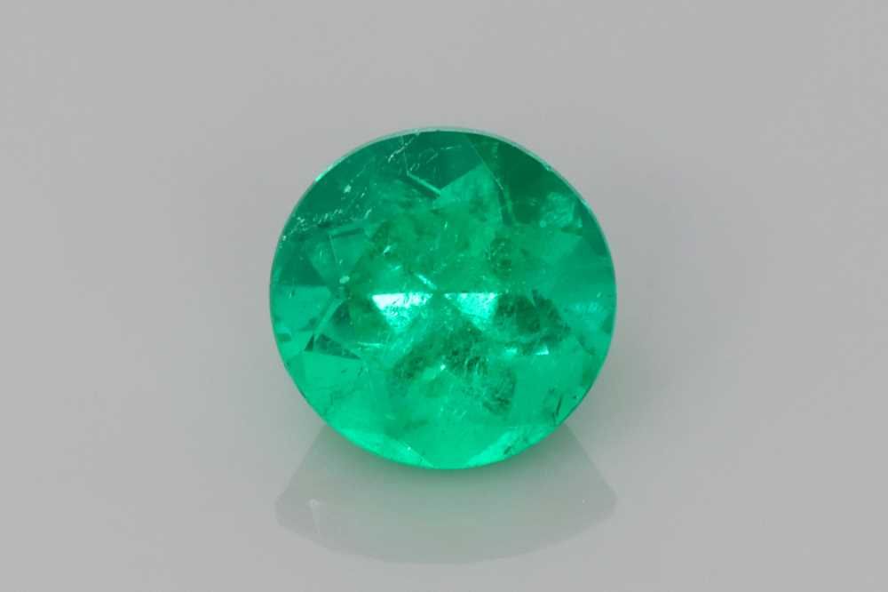 Round Green Emerald 0.93ct loose gemstone