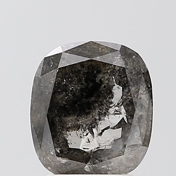 Cushion Salt And Pepper Natural Diamond 1.6ct VVS2 loose diamond