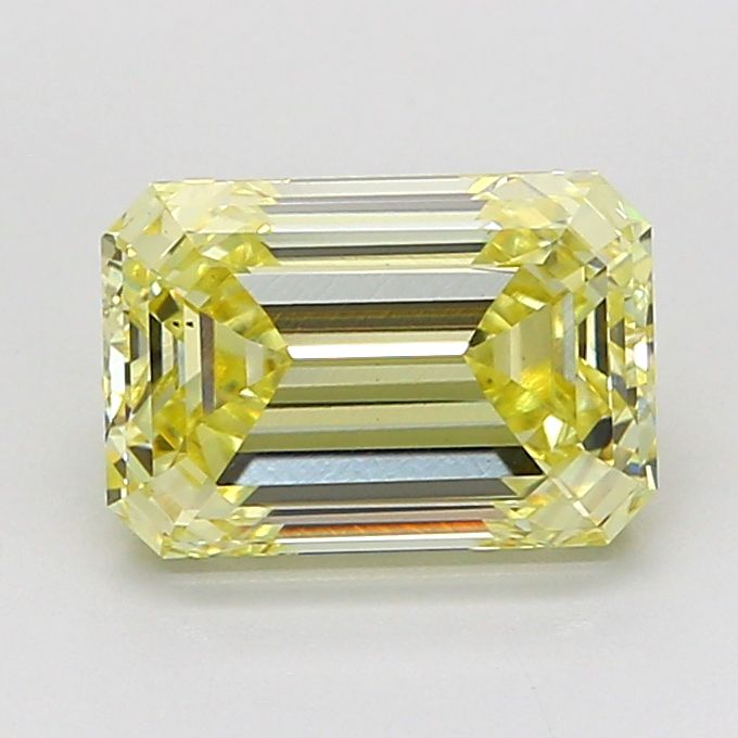 Emerald Fancy Light Yellow Lab-grown Diamond 2.06ct VS1 loose diamond