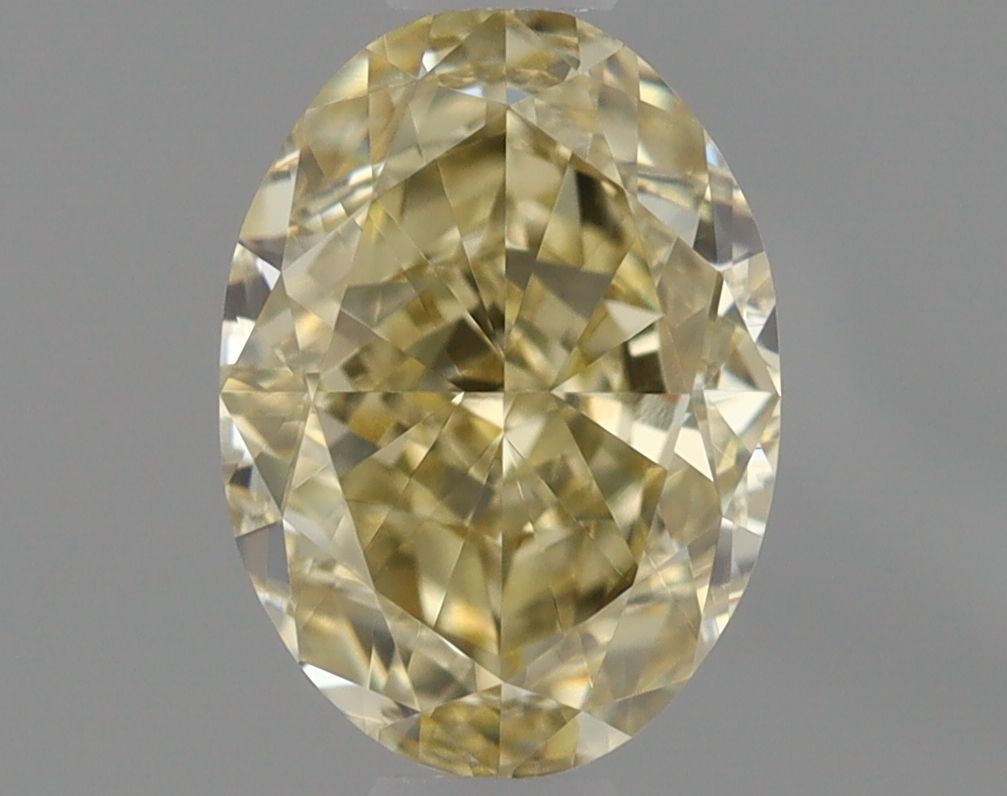 Oval Fancy Light Yellow Brown Natural Diamond 0.71ct VS1 loose diamond