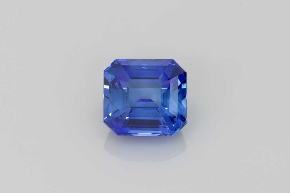 Asscher Blue Sapphire 2.04ct loose gemstone