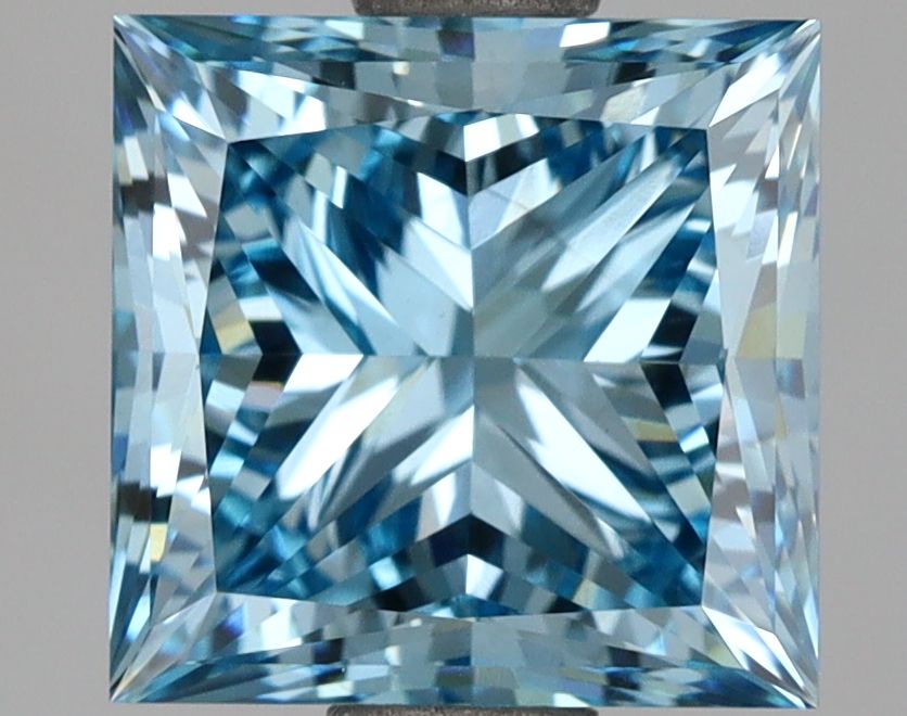Princess Fancy Intense Blue Lab-grown Diamond 3.33ct VS2 loose diamond