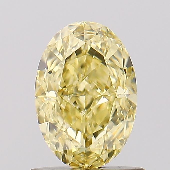 Oval Fancy Vivid Yellow Lab-grown Diamond 1.11ct VS1 loose diamond