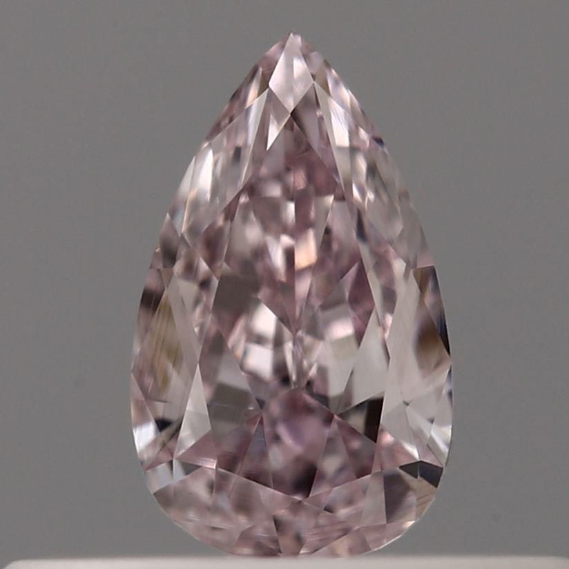 Pear Fancy Purplish Pink Natural Diamond 0.2ct VS2 loose diamond