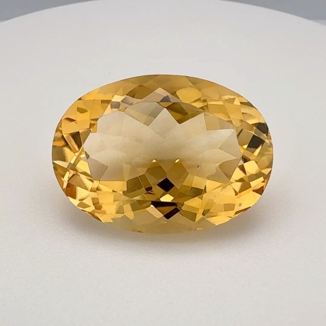 Oval Orange Citrine 12.305ct loose gemstone