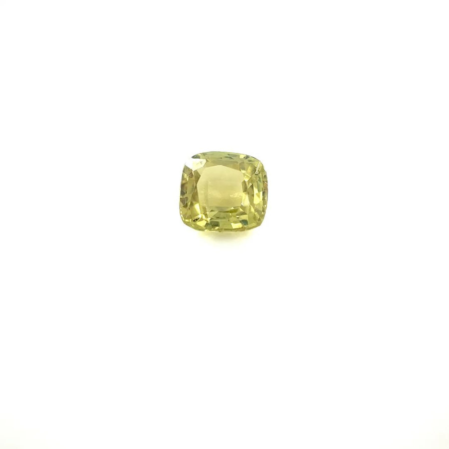 Cushion Yellow Chrysoberyl 0.65ct loose gemstone