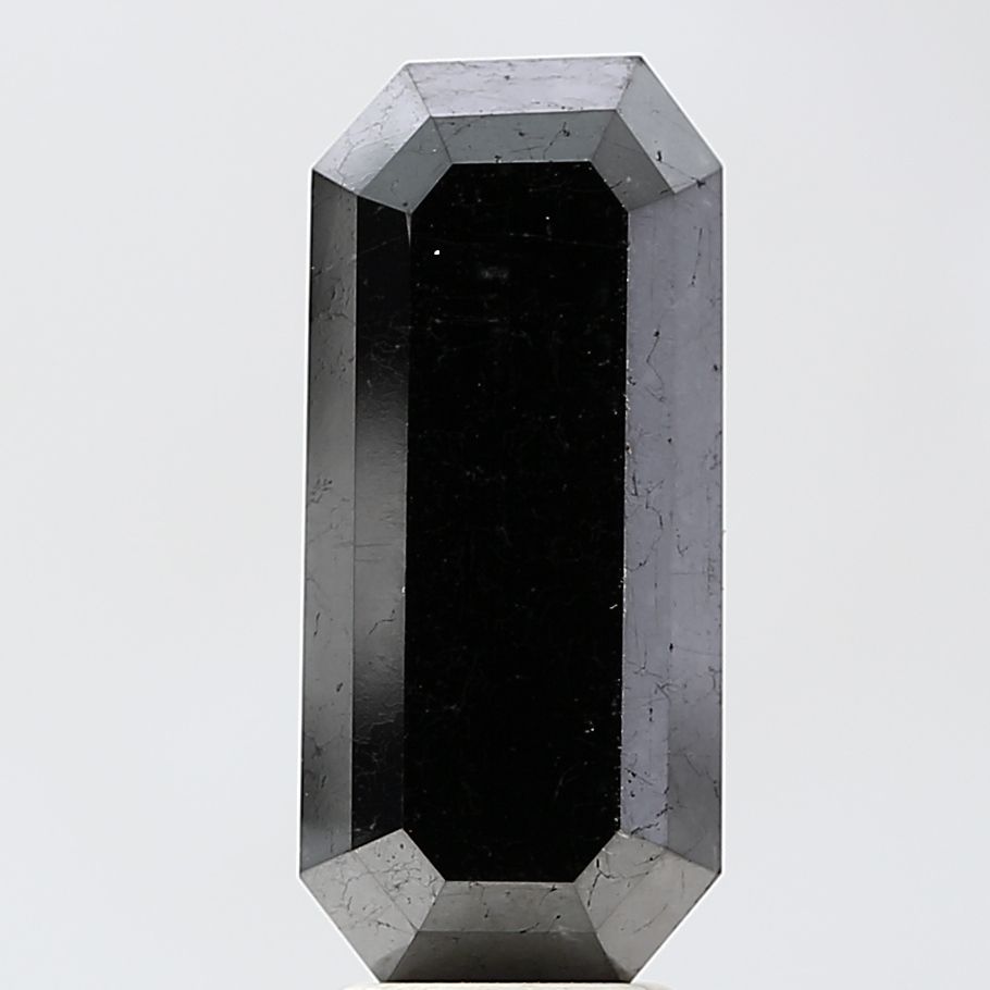 Emerald Black Natural Diamond 6.3ct VVS2 loose diamond
