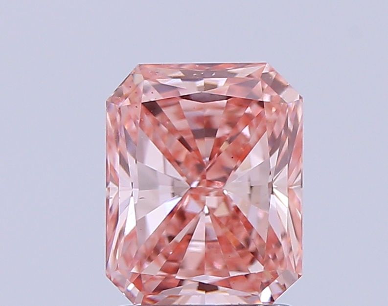 Radiant Fancy Vivid Pink Lab-grown Diamond 1.51ct VS2 loose diamond