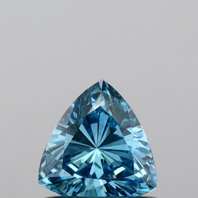 Triangular Fancy Vivid Blue Lab-grown Diamond 0.53ct SI1 loose diamond