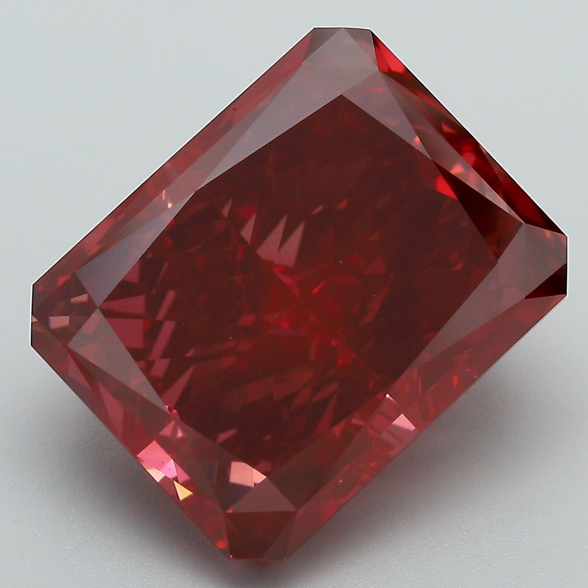Radiant Fancy Deep Purple Lab-grown Diamond 14.04ct VS1 loose diamond
