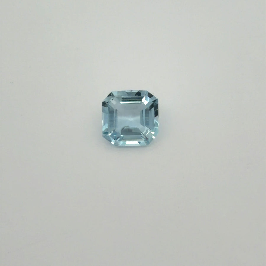 Octagonal Blue Aquamarine 1.89ct loose gemstone