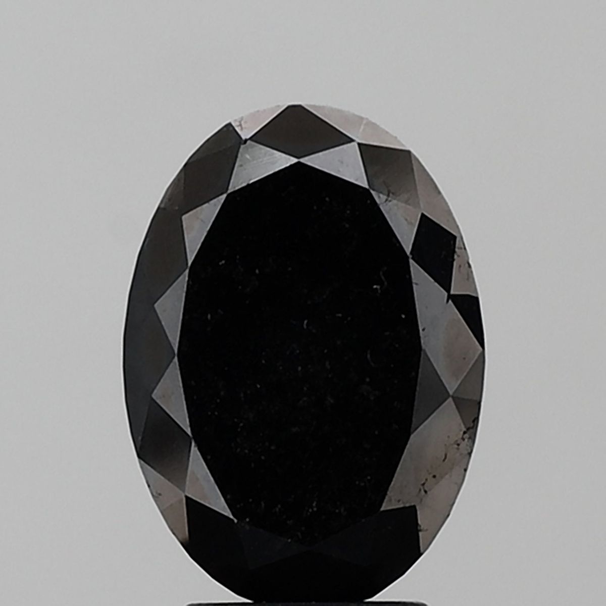 Oval Black Natural Diamond 3.85ct VS2 loose diamond