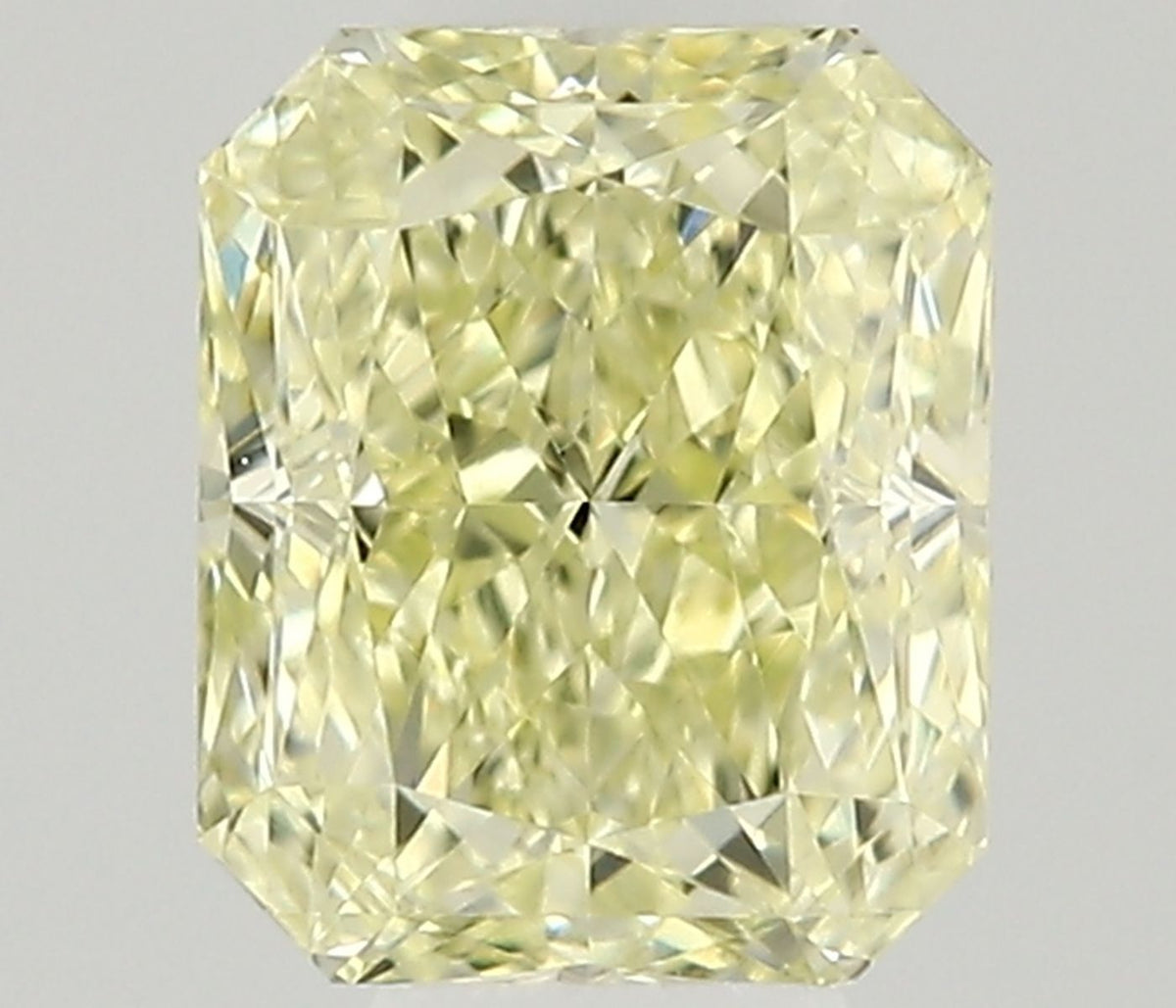Radiant Fancy Light Yellow Natural Diamond 0.31ct VS1 loose diamond
