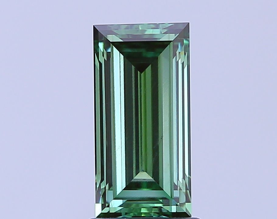 Baguette Fancy Vivid Green Lab-grown Diamond 2.1ct VS1 loose diamond