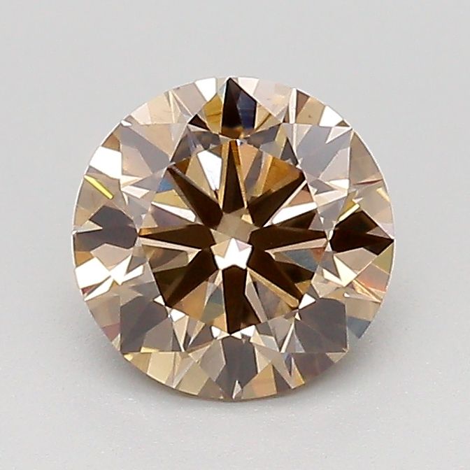 Round Fancy Light Brown Lab-grown Diamond 1.03ct VS1 loose diamond