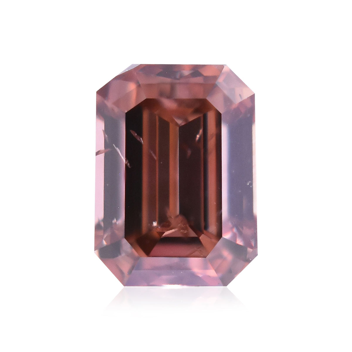 Emerald Fancy Deep Brown Pink Natural Diamond 0.21ct I1 loose diamond