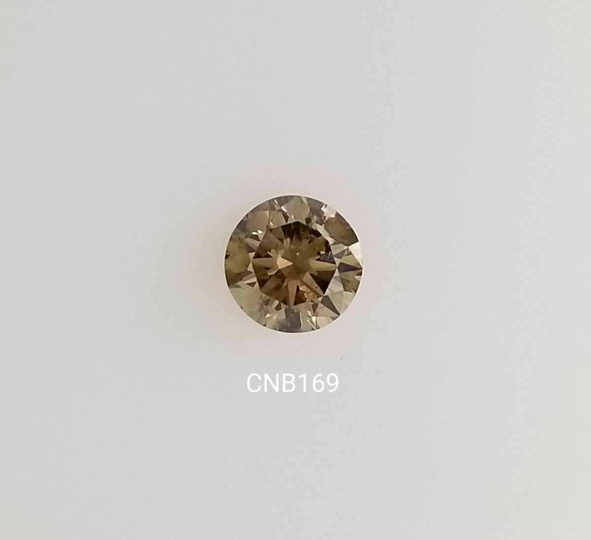 Round Fancy Vivid Cognac Natural Diamond 0.64ct I1 loose diamond