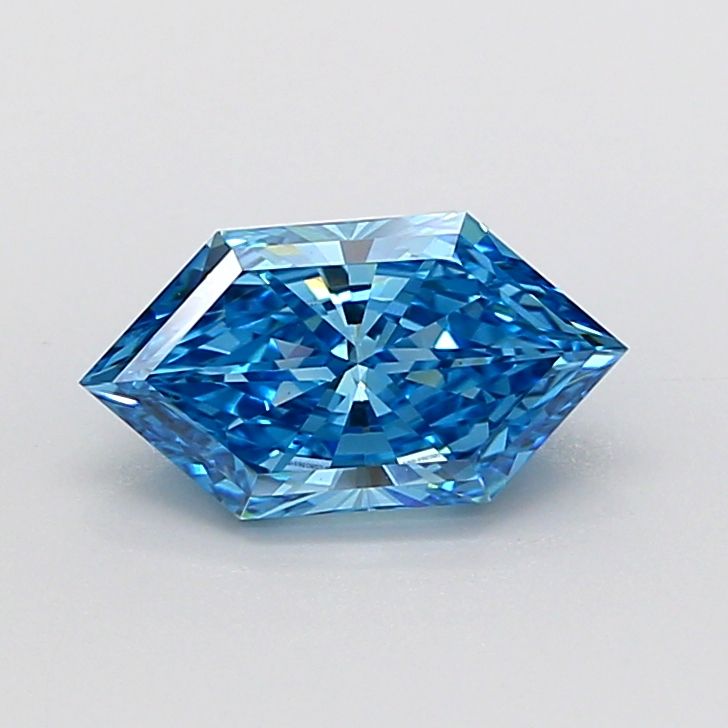 Hexagonal Fancy Vivid Blue Lab-grown Diamond 1.51ct VS1 loose diamond