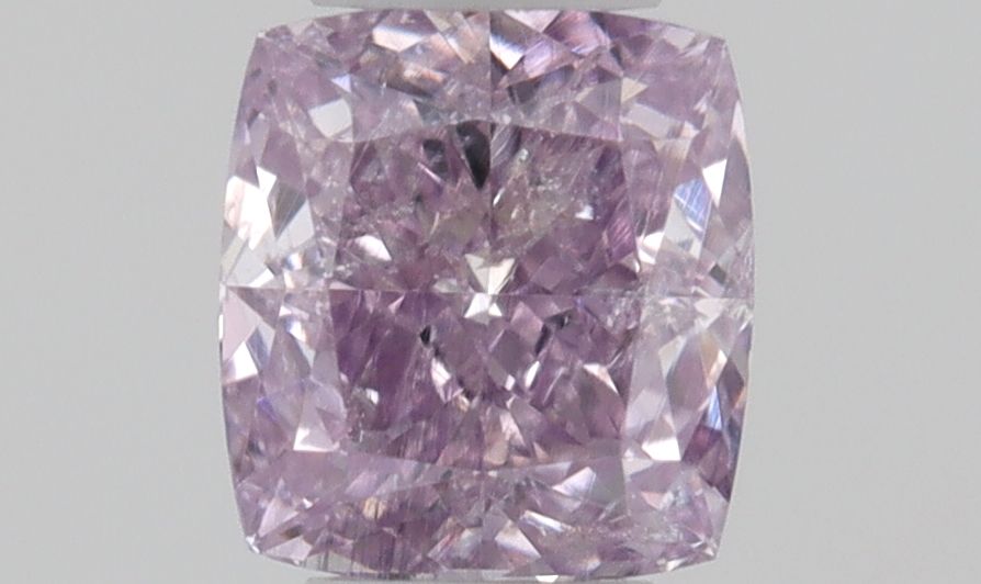Cushion Fancy Intense Pink Purple Natural Diamond 0.2ct I2 loose diamond