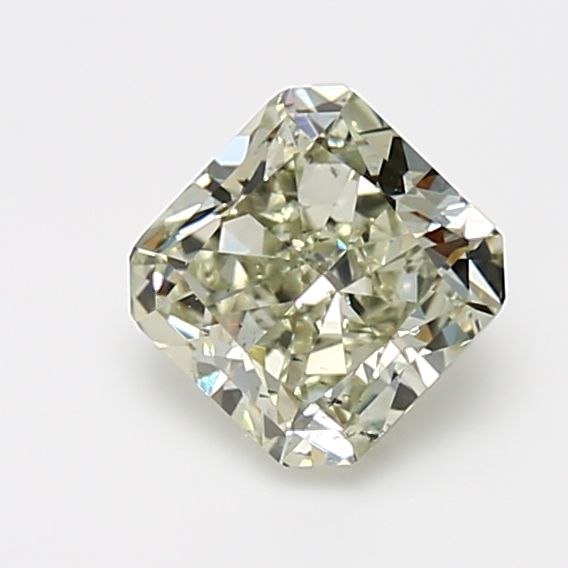 Radiant Fancy Grayish Yellowish Green Natural Diamond 1.38ct SI2 loose diamond