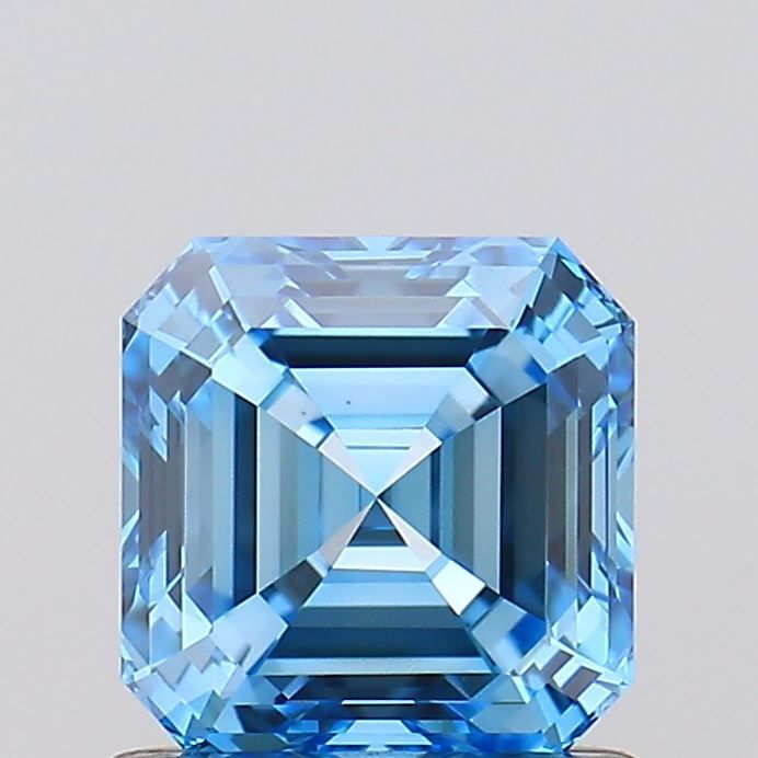 Asscher Fancy Vivid Blue Lab-grown Diamond 1.03ct VVS2 loose diamond