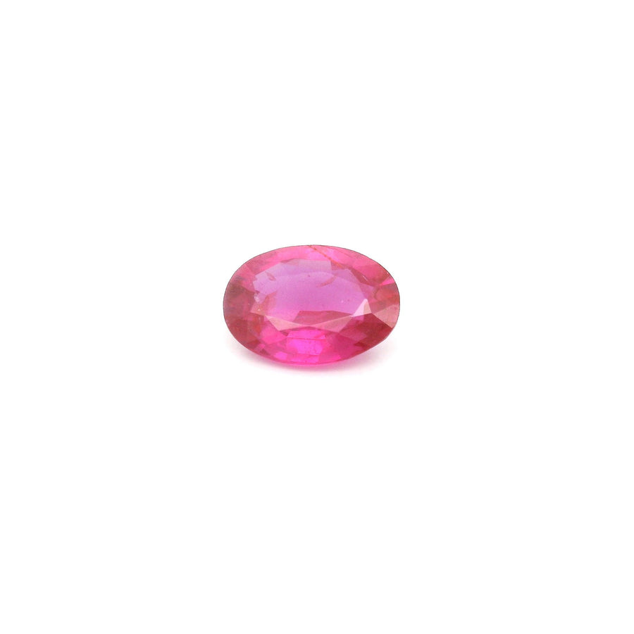 Oval Red Ruby 0.79ct loose gemstone