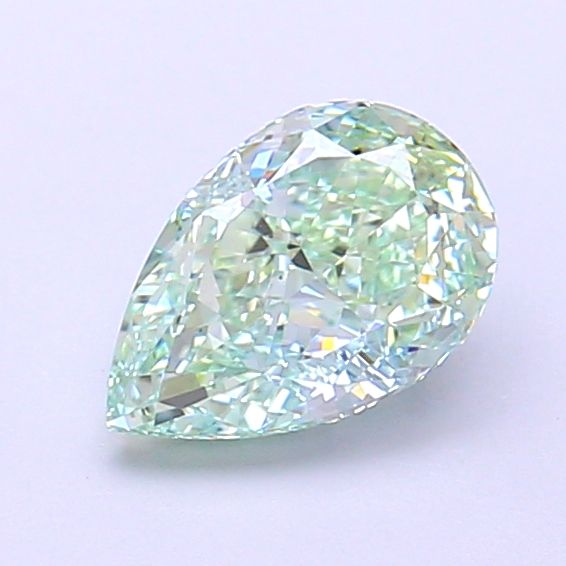 Pear Fancy Vivid Green Lab-grown Diamond 1.02ct VVS1 loose diamond