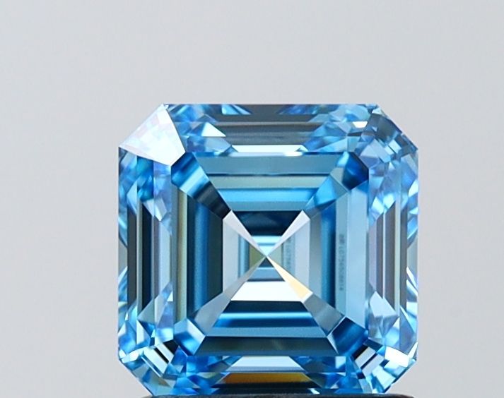 Asscher Fancy Vivid Blue Lab-grown Diamond 1.5ct VVS2 loose diamond