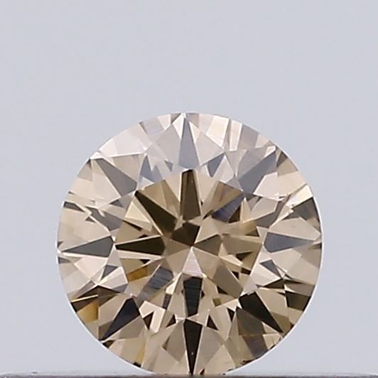 Round Fancy Brown Natural Diamond 0.18ct VS2 loose diamond