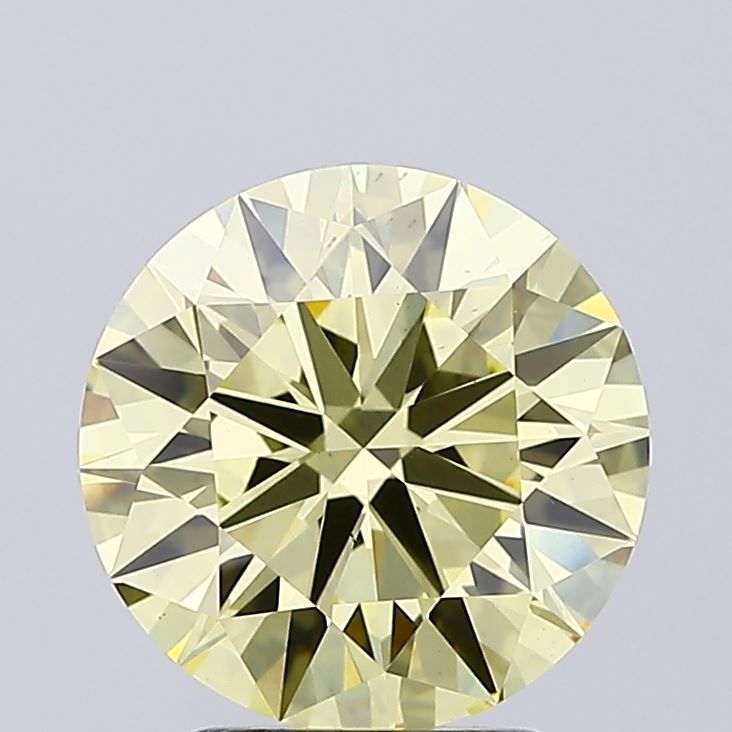 Round Fancy Intense Yellow Lab-grown Diamond 3ct VS1 loose diamond