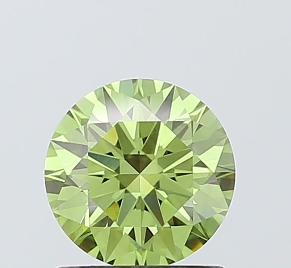 Round Fancy Vivid Green Lab-grown Diamond 1.09ct VS1 loose diamond