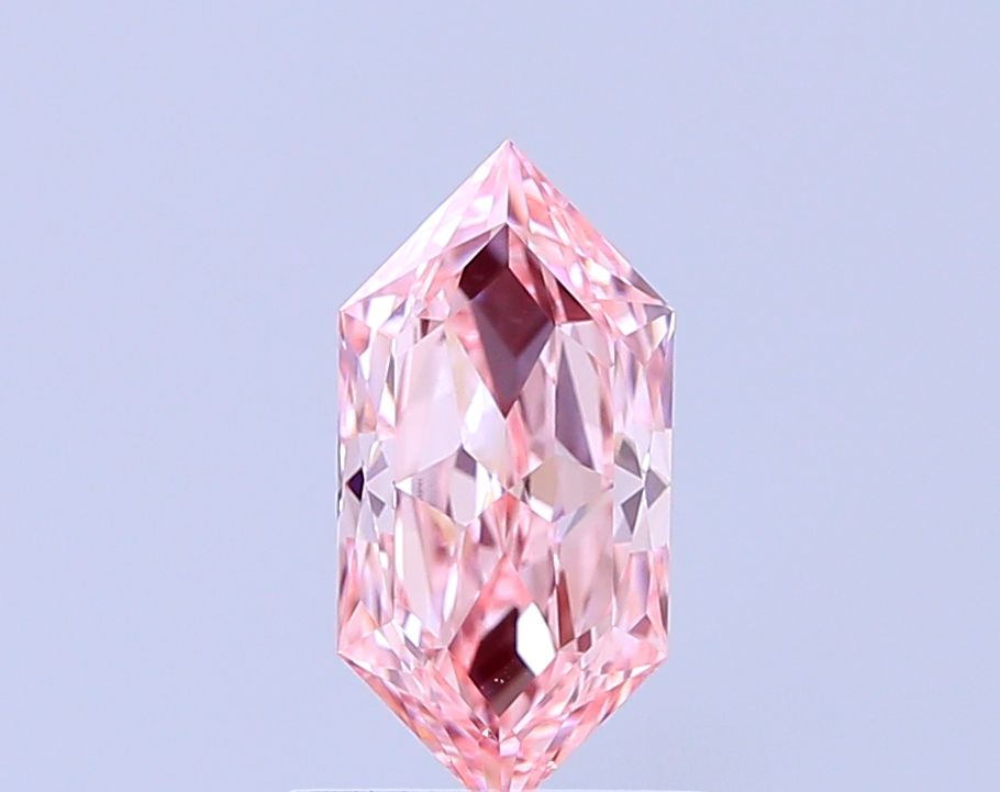 Hexagonal Fancy Vivid Pink Lab-grown Diamond 1.06ct VVS2 loose diamond