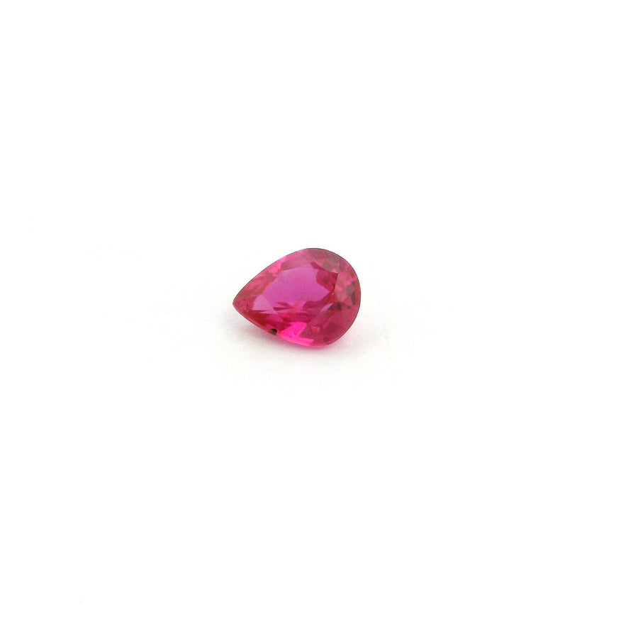 Pear Red Ruby 0.41ct loose gemstone