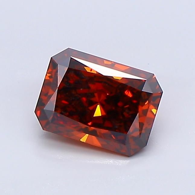 Radiant Fancy Vivid Red Lab-grown Diamond 0.83ct VS2 loose diamond