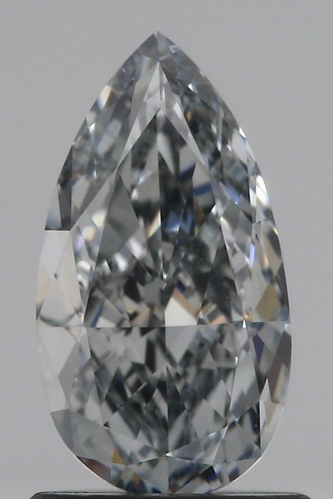 Pear Fancy Grayish Blue Natural Diamond 1.27ct VS2 loose diamond