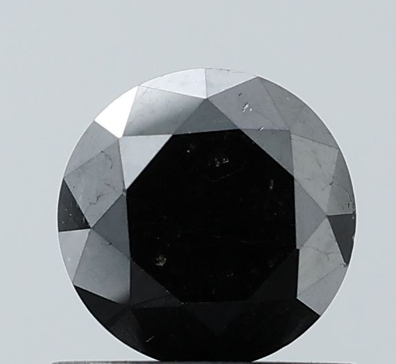 Round Black Natural Diamond 0.93ct VS2 loose diamond
