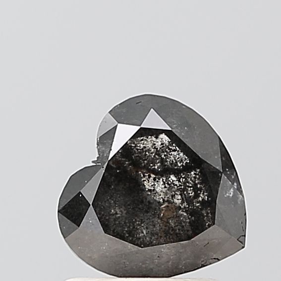 Heart Salt And Pepper Natural Diamond 1.48ct VS1 loose diamond
