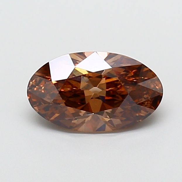Oval Fancy Brown Lab-grown Diamond 2ct VS1 loose diamond