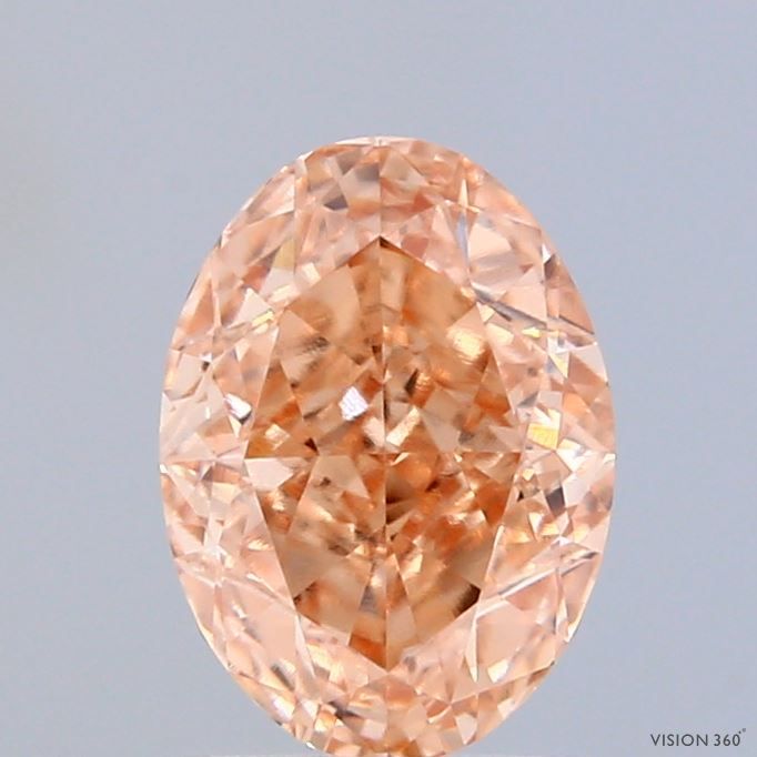 Oval Fancy Yellow Brown Lab-grown Diamond 1.85ct VS1 loose diamond