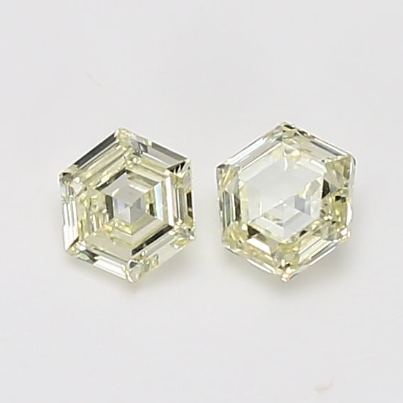 Hexagonal Yellow Natural Diamond 0.2ct VS1 loose diamond