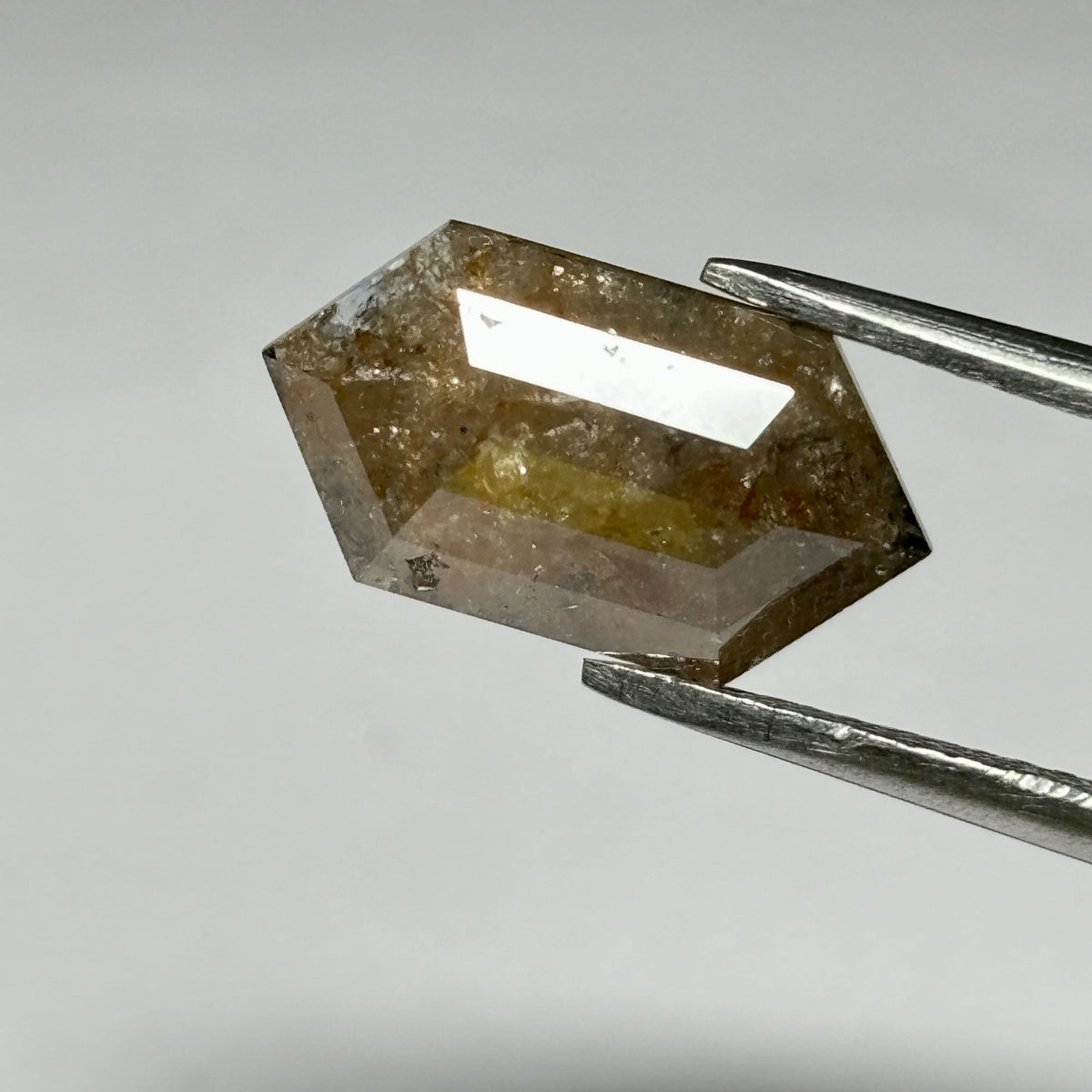 Hexagonal Salt And Pepper Natural Diamond 2.52ct I3 loose diamond
